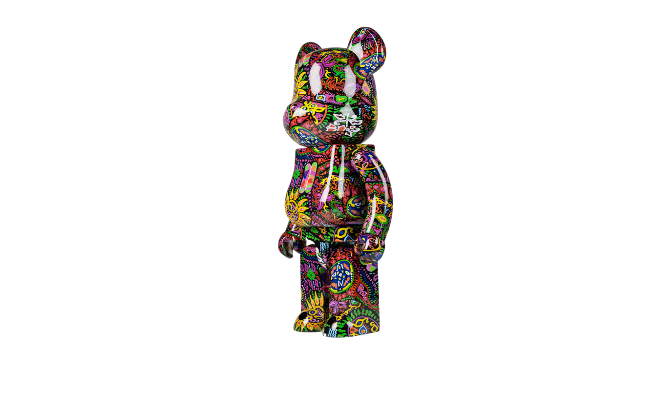 Bearbrick Psychedelic Paisley "1000%"
