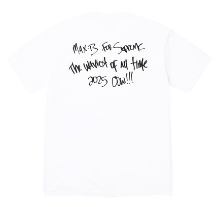 Supreme Max B Tee "SS25 - White"