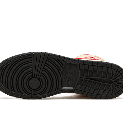 Air Jordan 1 Mid GS "Beige / Red"