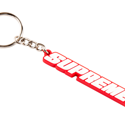Supreme Bevel Logo Keychain "SS18"