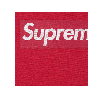 Supreme Washed Box Logo Crewneck "SS 25 - Red"