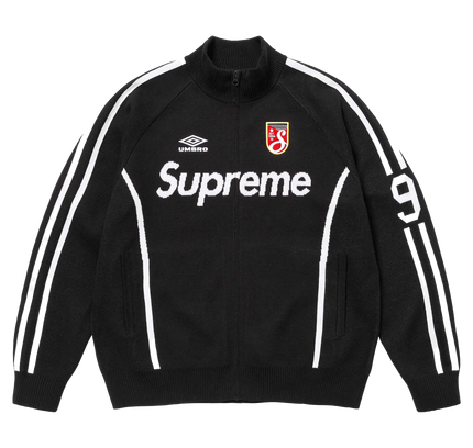 Supreme Umbro® Zip Up Sweater "SS 25 - Black"