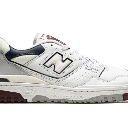 New Balance 550 "White / Indigo / Burgundy"
