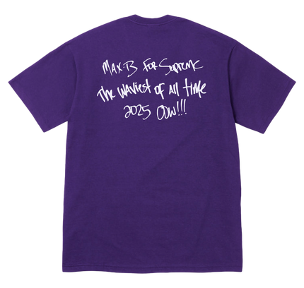 Supreme Max B Tee "SS25 - Purple"