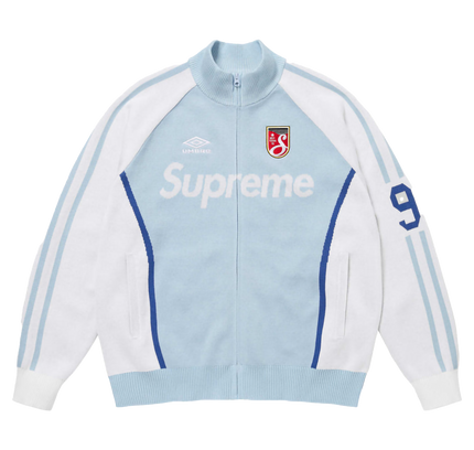 Supreme Umbro® Zip Up Sweater "SS 25 -Light Blue"