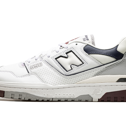 New Balance 550 "White / Indigo / Burgundy"