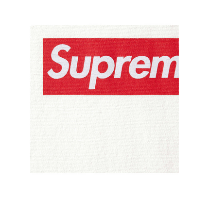 Supreme Washed Box Logo Crewneck "SS 25 - White"