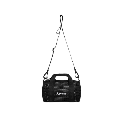 Supreme Mesh Mini Duffle Bag "SS 25 - Black"