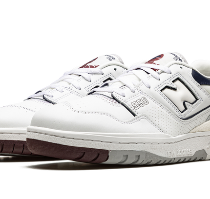 New Balance 550 "White / Indigo / Burgundy"