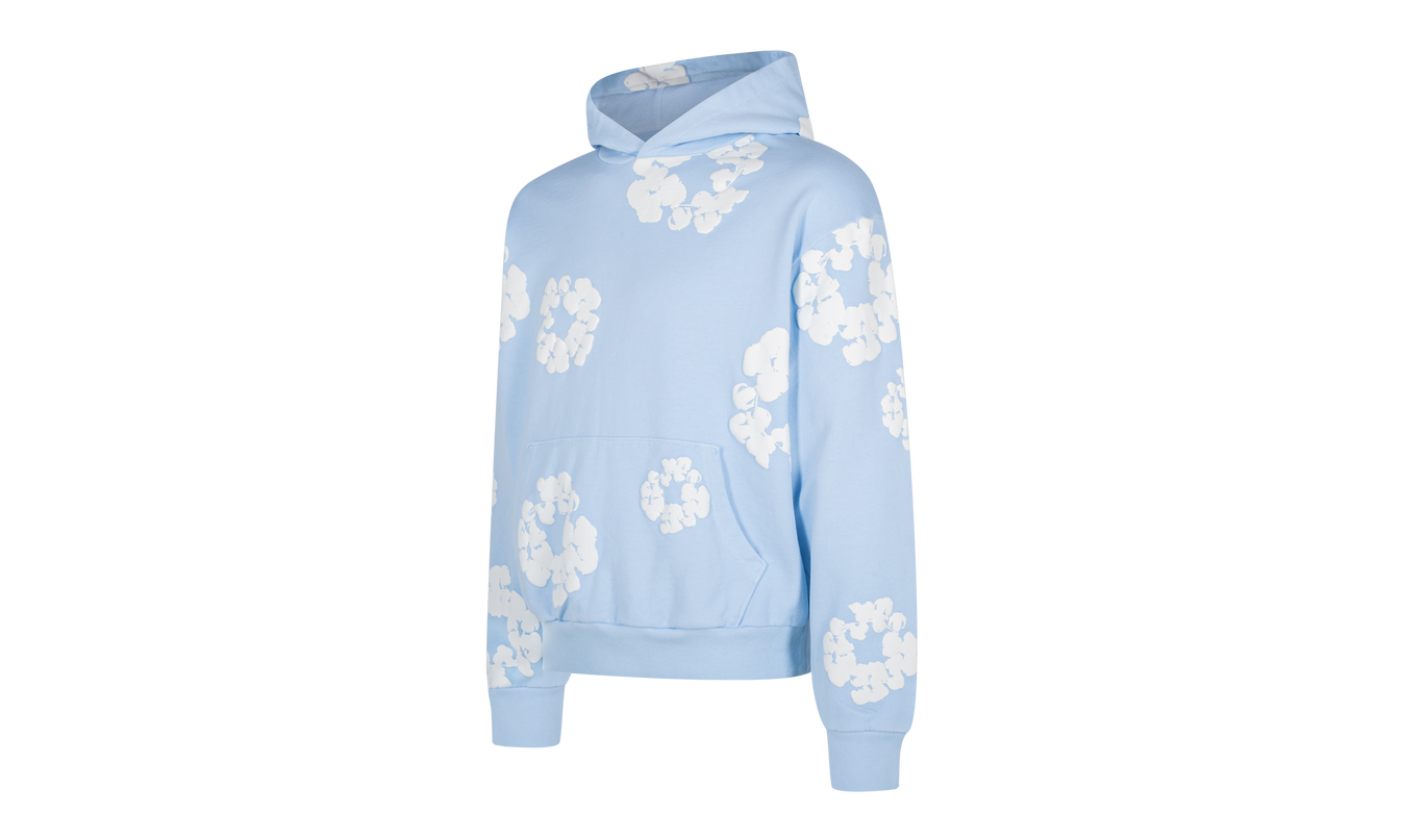Das Baumwollkranz-Sweatshirt „Powder Blue“