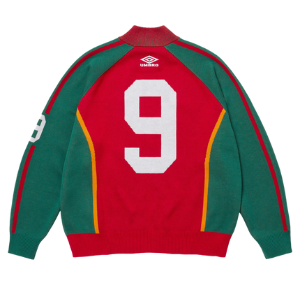 Supreme Umbro® Zip Up Sweater "SS 25 - Red"