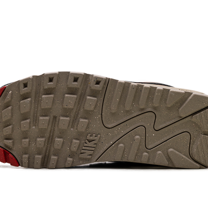 Nike Air Max 90 WMNS "Phantom Black Fire Red Light British Tan"