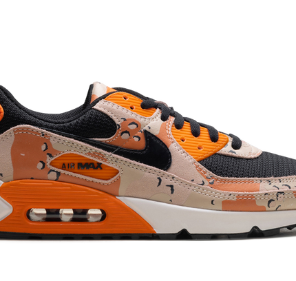 Nike Air Max 90 Premium "Bio Beige / Safety Orange / Phantom / Black"