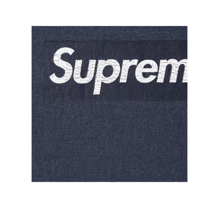 Supreme Washed Box Logo Crewneck "SS 25 - Navy"