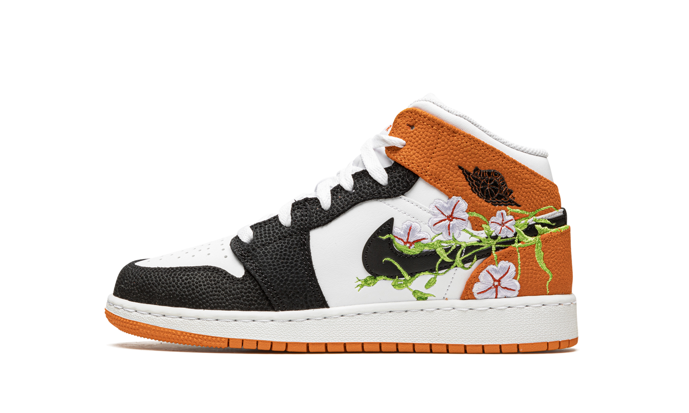 Air Jordan 1 Mid GS "Basketball Blossom"