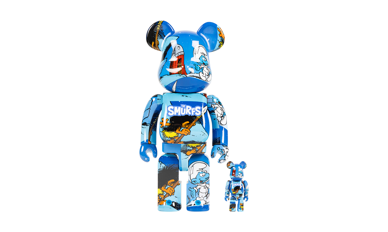 Bearbrick x The Smurfs (The Astrosmurf) "100% & 400% Set"