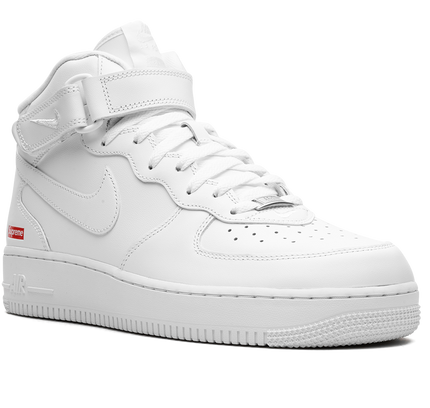 Nike Air Force 1 Mid "Supreme - Mini Box Logo White"