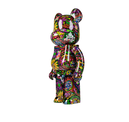 Bearbrick Psychedelic Paisley "1000%"