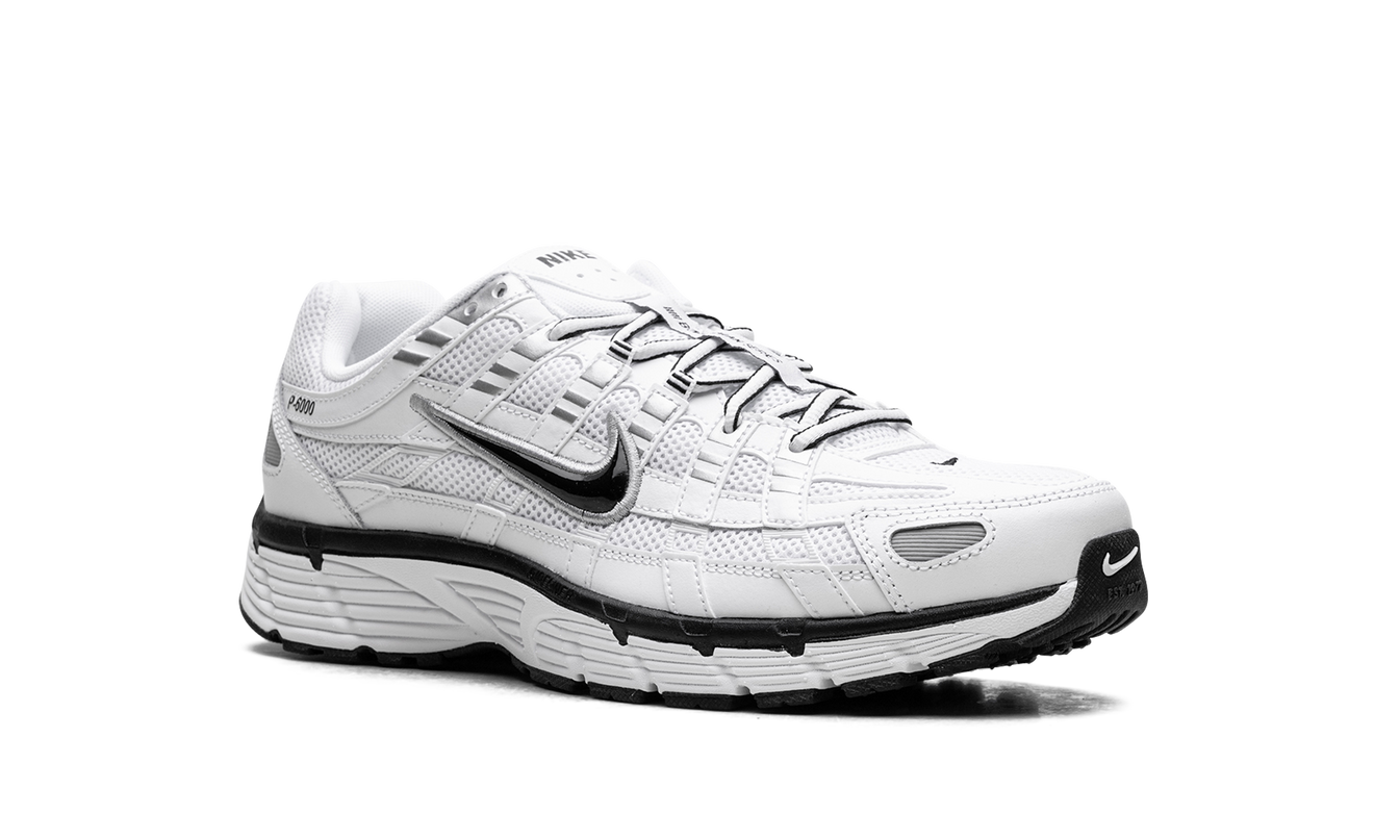 Nike P-6000 "White Metallic Silver Black"