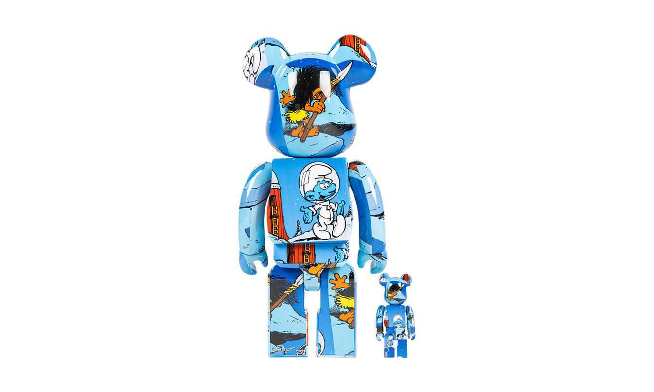 Bearbrick x The Smurfs (The Astrosmurf) "100% & 400% Set"
