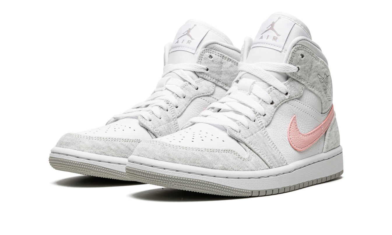 Air Jordan 1 MID SE WMNS "Heather Grey / Pink / Iron Ore"