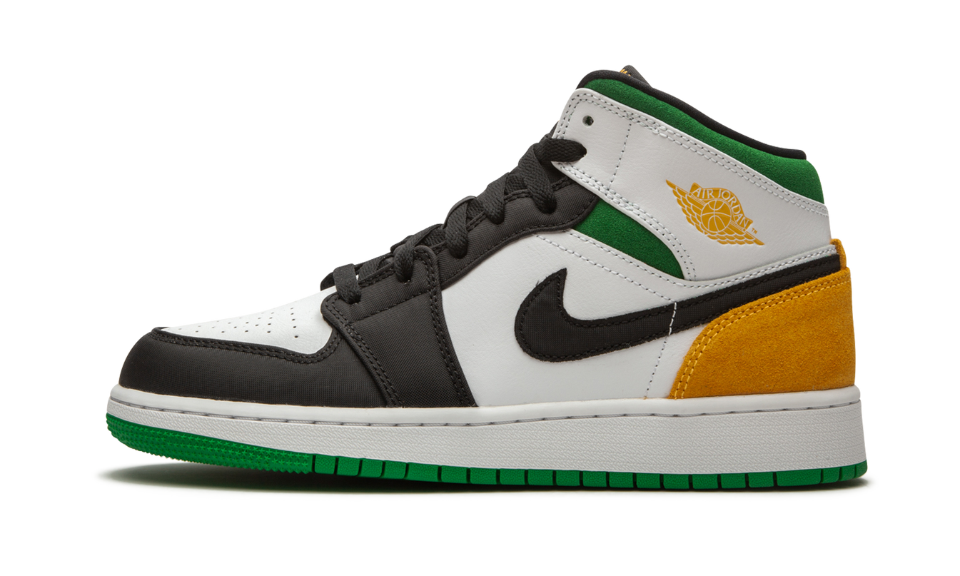 Air Jordan 1 Mid SE GS "Laser Orange / Lucky Green"