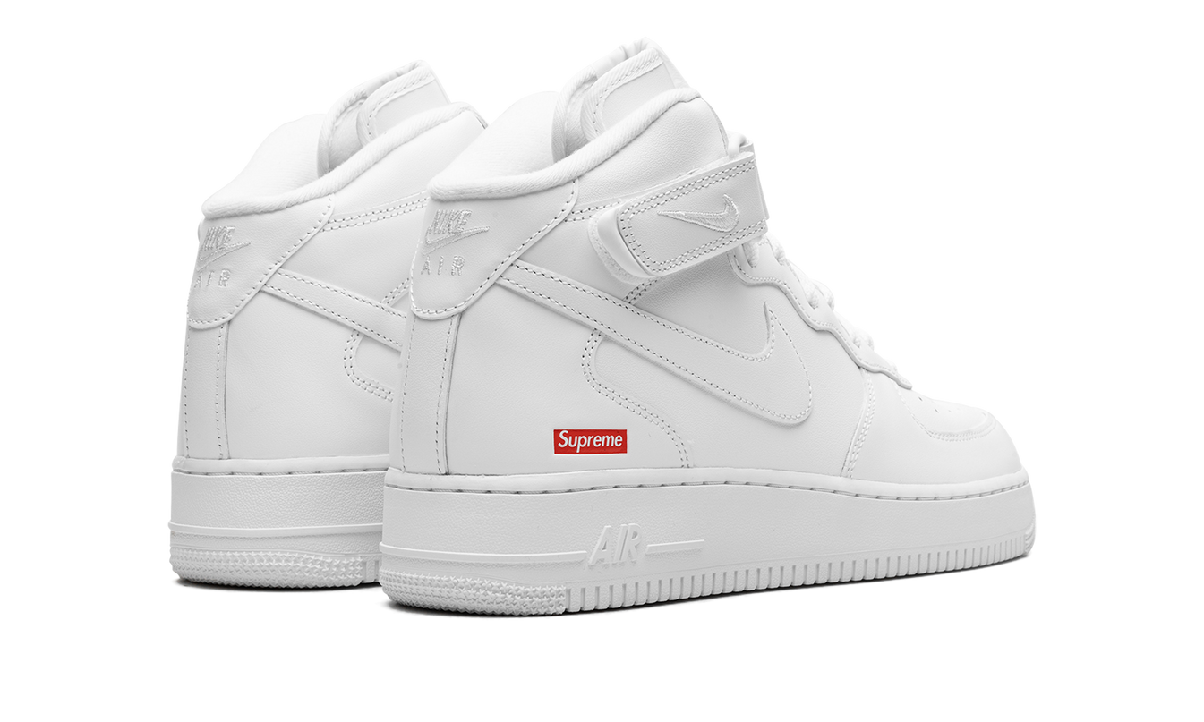 Nike Air Force 1 Mid "Supreme - Mini Box Logo White"