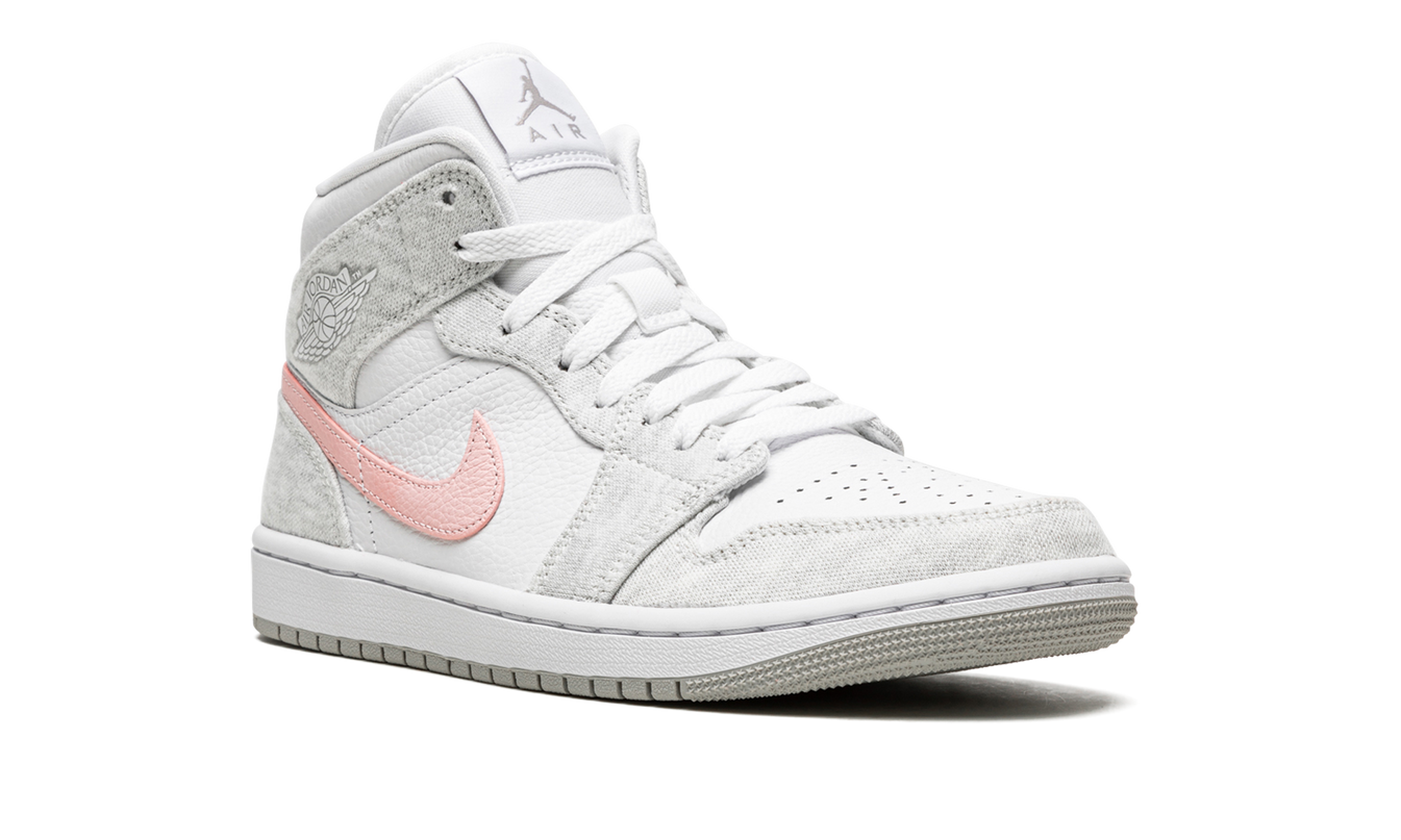 Air Jordan 1 MID SE WMNS "Heather Grey / Pink / Iron Ore"