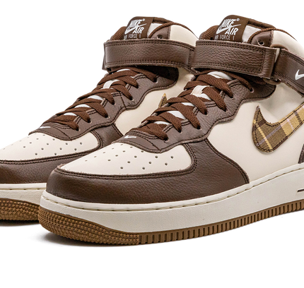 Nike Air Force 1 Mid "Brown Plaid"