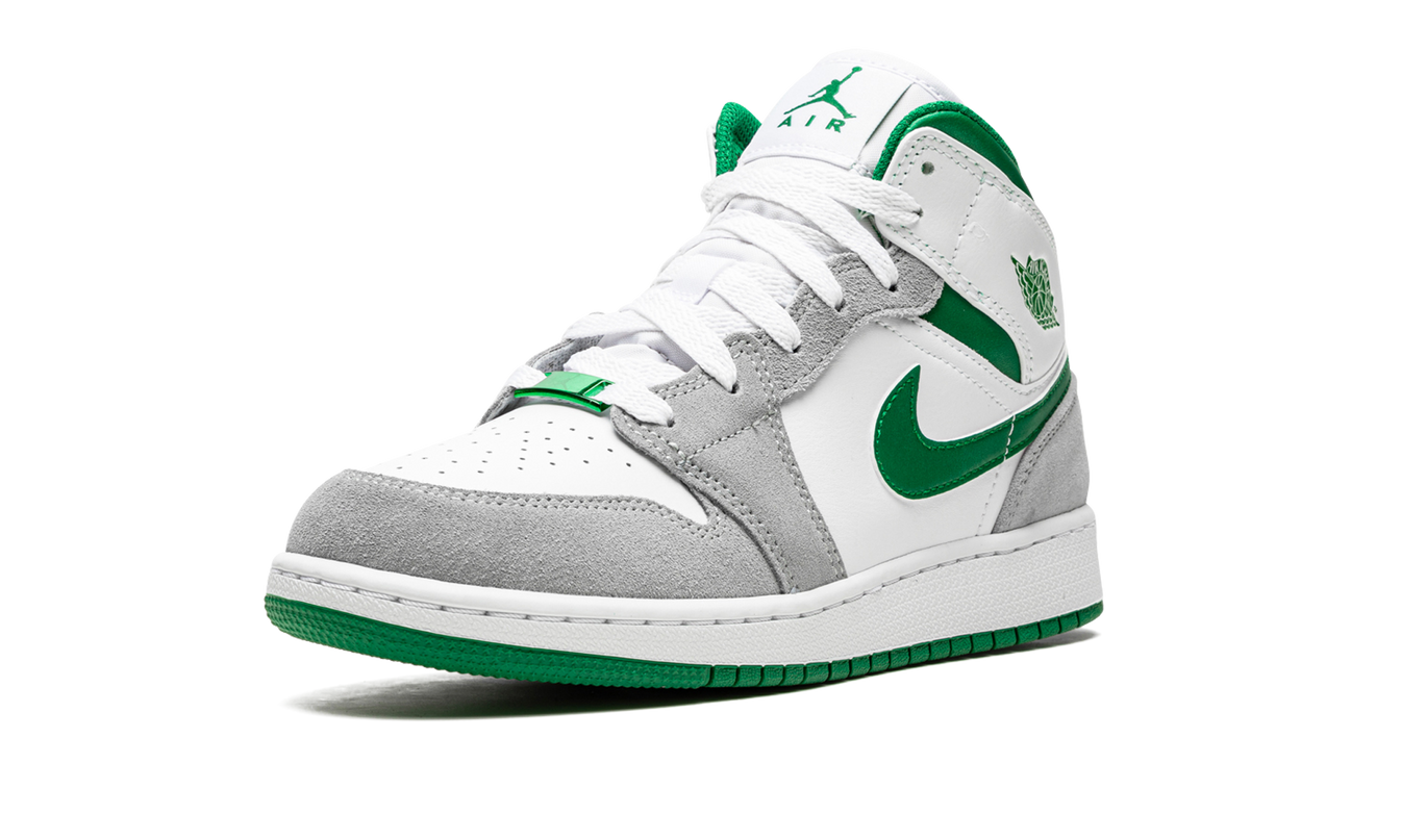 Air Jordan 1 Mid SE GS "Grey / Pine Green"