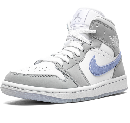 Air Jordan 1 MID WMNS "Grey Blue Aluminium Wolf"