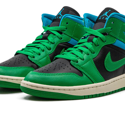 Air Jordan 1 MID WMNS "Lucky Green Aquatone"