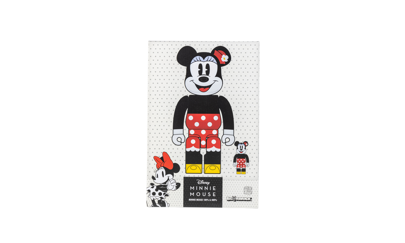 Disney Minnie Mouse Bearbrick "100% and 400%"