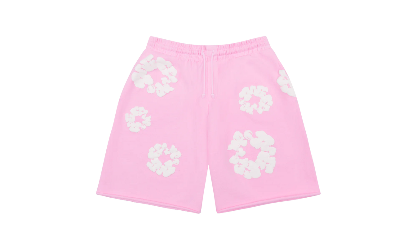 Die Cotton Wreath Sweat Shorts "Puderrosa"