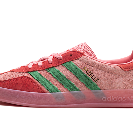 Adidas Gazelle Indoor WMNS "Semi Pink Spark Preloved Scarlet"