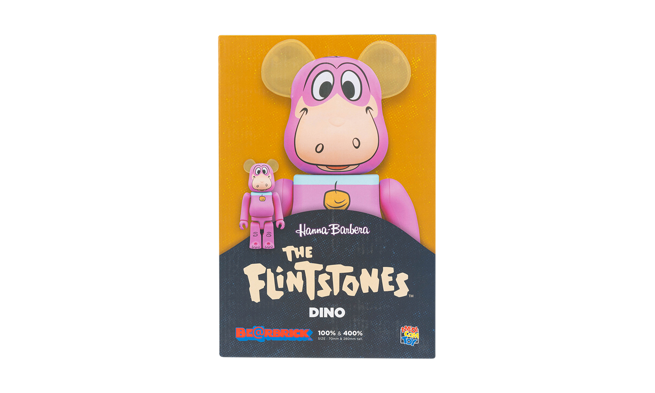 Bearbrick The Flintstones Dino "100% & 400% Set"