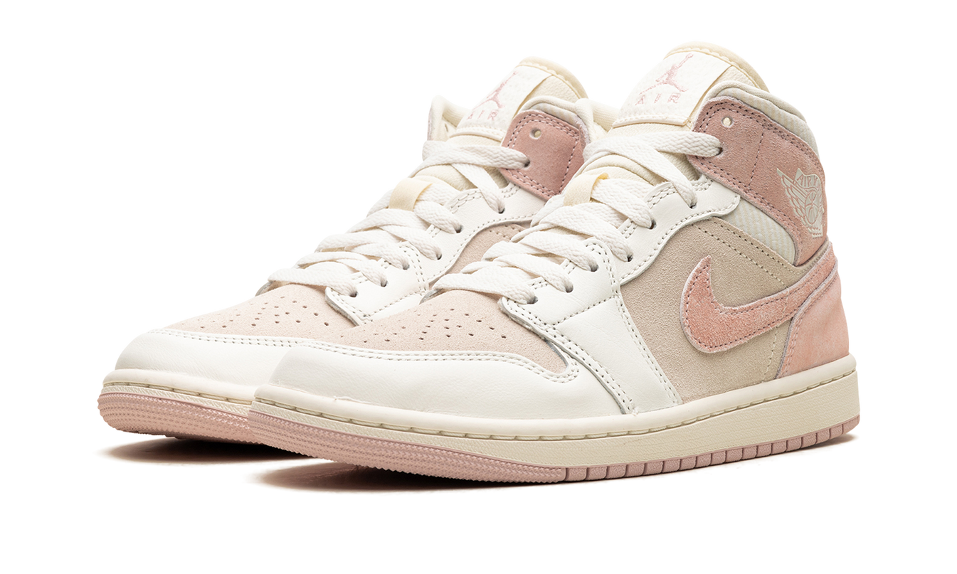 Air Jordan 1 Mid SE WMNS "Coconut Milk / Legend Pink"