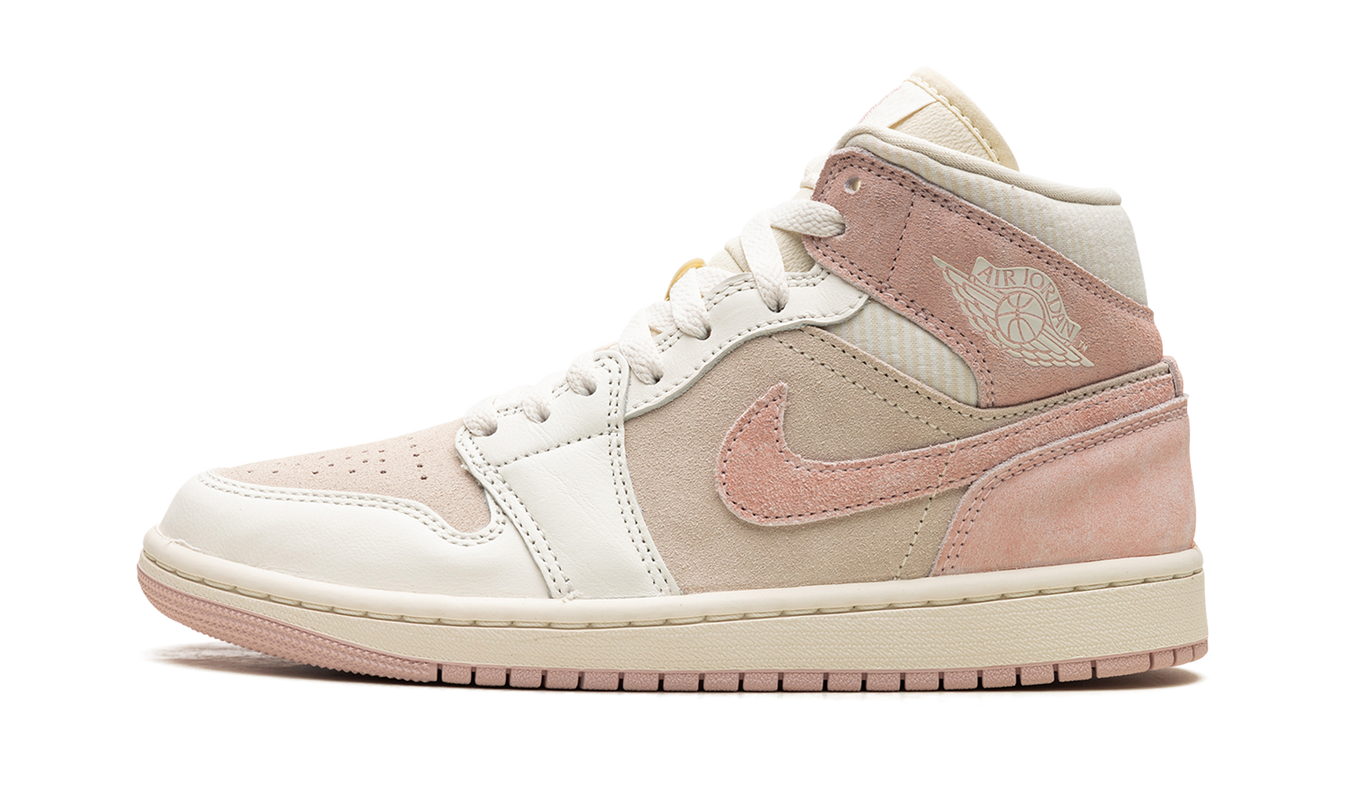 Air Jordan 1 Mid SE WMNS "Coconut Milk / Legend Pink"