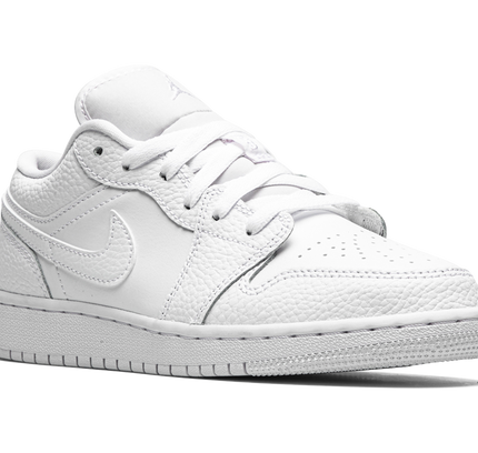 Air Jordan 1 Low GS "Triple White"