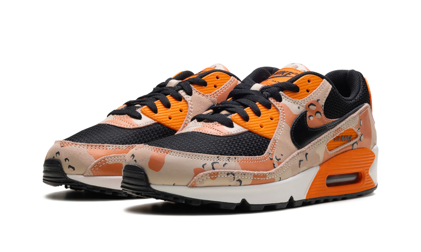 Nike Air Max 90 Premium "Bio Beige / Safety Orange / Phantom / Black"