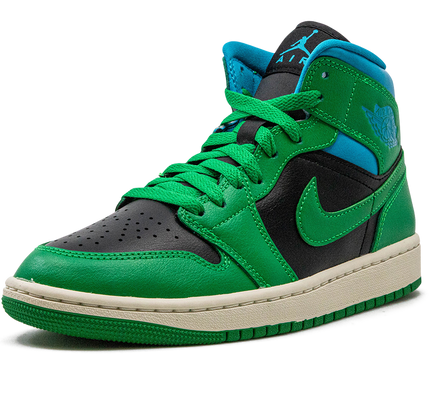 Air Jordan 1 MID WMNS "Lucky Green Aquatone"