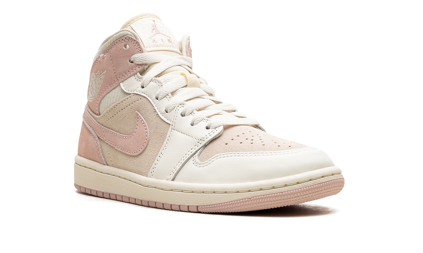 Air Jordan 1 Mid SE WMNS "Coconut Milk / Legend Pink"