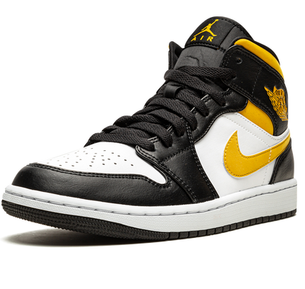 Air Jordan 1 Mid "White / Pollen / Black"