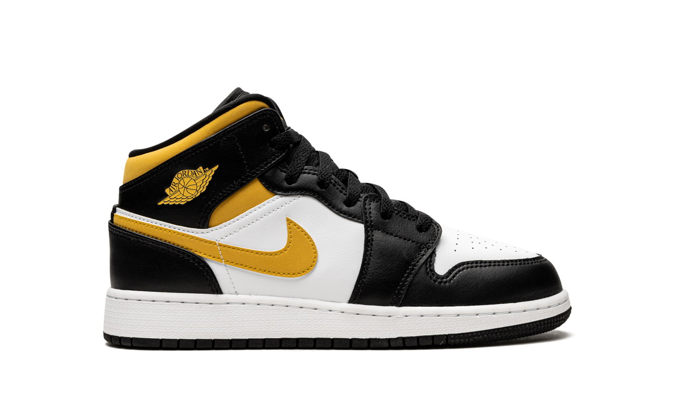 Air Jordan 1 Mid GS "Pollen / Black / White"