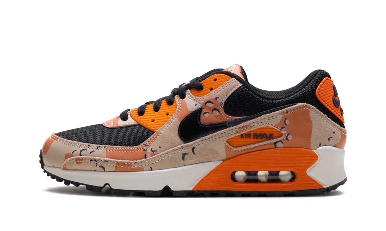 Nike Air Max 90 Premium "Bio Beige / Safety Orange / Phantom / Black"