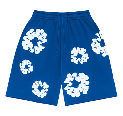 Denim Tears The Cotton Wreath Shorts Königsblau