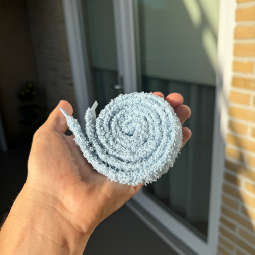 Fluffy Veters Blauw