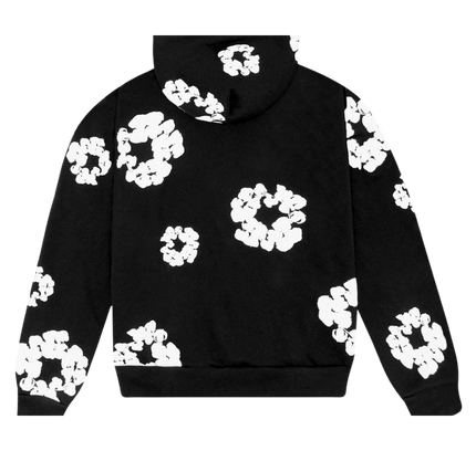 Denim Tears – Kapuzenpullover „The Cotton Wreath“ in Schwarz