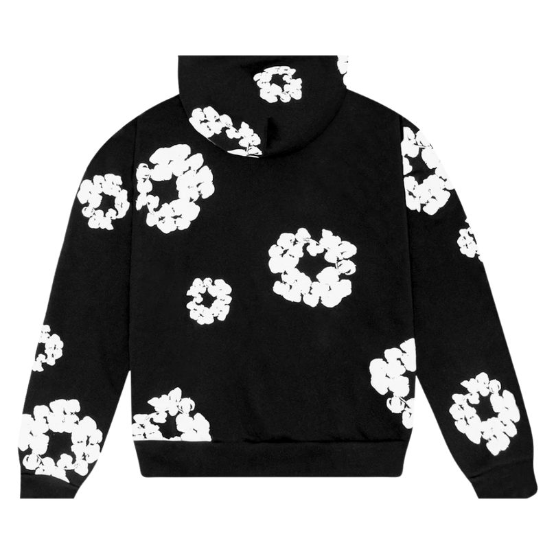 Denim Tears – Kapuzenpullover „The Cotton Wreath“ in Schwarz