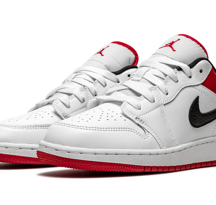 Air Jordan 1 Low GS "White / Gym Red"